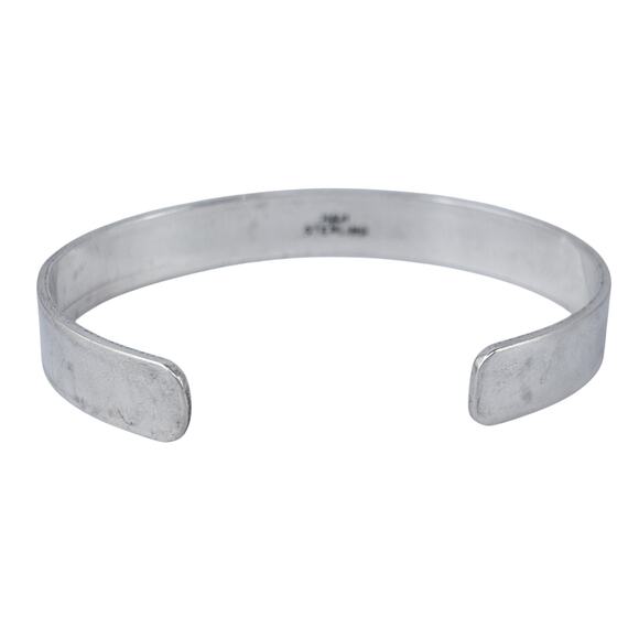 Dog Is My Co-Pilot H&H Cuff Bracelet | Vintage Sterling Silver 925 | 6.5" - Picture 6 of 11